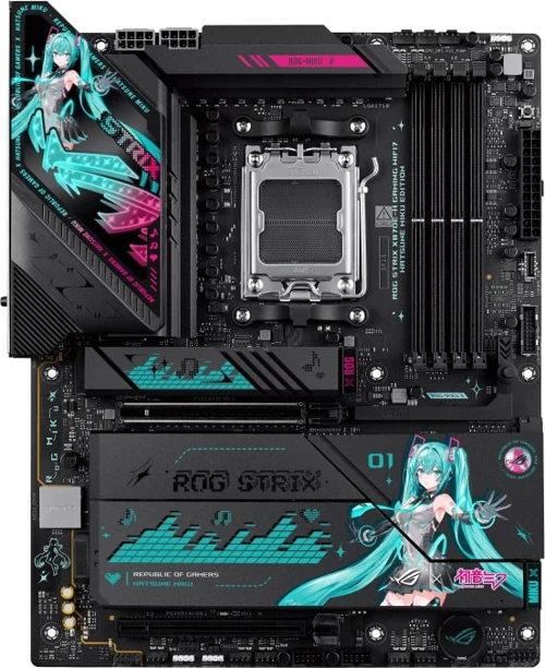 ROG STRIX X870E-H GAMING WIFI7 HATSUNE MIKU EDITION AM5 DDR5 8000+(OC) MHz ATX Gaming (Oyuncu) Anakart
