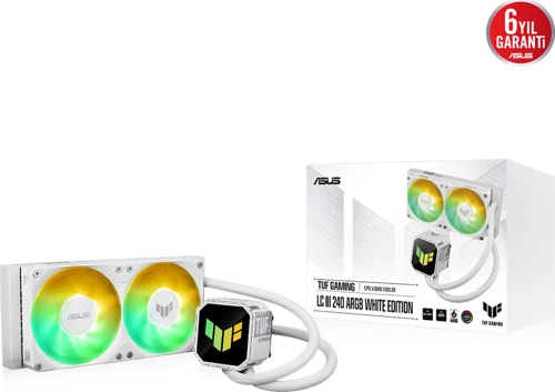 TUF Gaming LC III 240 TUF-GAMING-LC-III-240-ARGB-WHITE-EDITION 240mm Beyaz İşlemci Sıvı Soğutucu