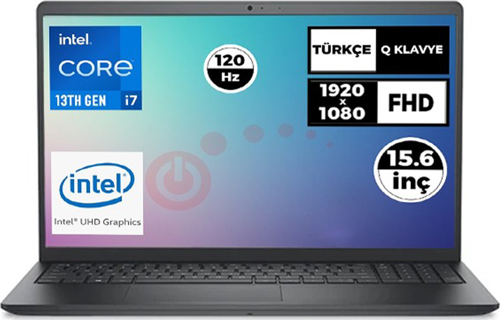 Vostro 3530 intel Core i7-1355U 16GB 512GB SSD 15.6" FHD 120Hz Ubuntu Laptop N1601PVNB3530U-16