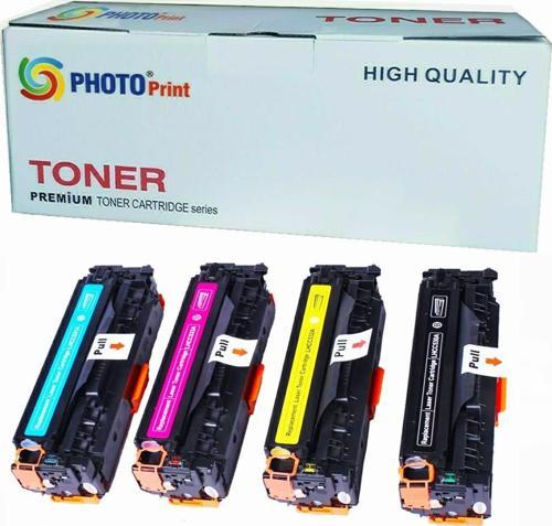 Hp Color Laserjet Pro Mfp M476NW CF380A/CF381A/CF382A/CF383A Ithal 4 Renk Muadil Toner Seti Chipli 3.500 Say