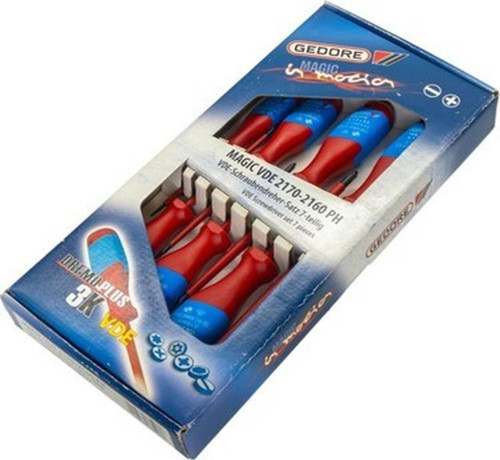 Magic Vde 1000V Düz Yıldız Izoleli Tornavida Takımı 7 Parça