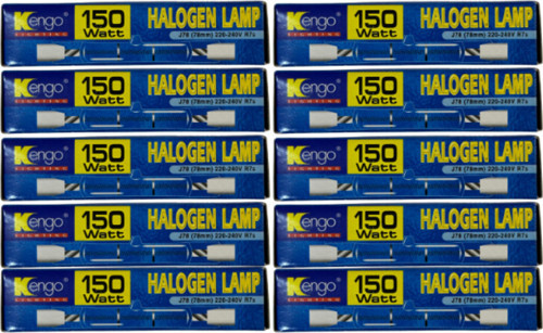 150W Sarı Işık R7S Duylu Dim Edilebilir Çubuk Halojen Ampul 78Mm (10 Adet)