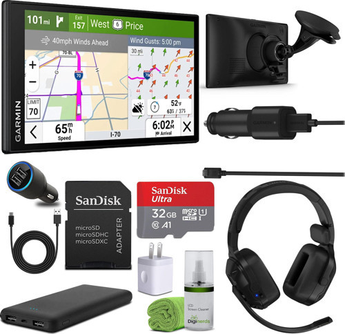 Dezl OTR620 GPS Kamyon Navigatörü 6" Dokunmatik Ekran Ekranı, Yarı Kamyon Sürücüleri için Ticari GPS Navigasyonu, 32GB SD Hafıza Kartlı Paket + dēz...