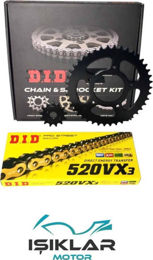 BAJAJ DOMİNAR 400 UG DİD ZİNCİR DİŞLİ SETİ