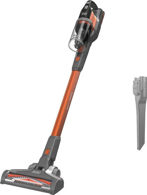& DECKER 18V Kablosuz Dikey Süpürge Turuncu