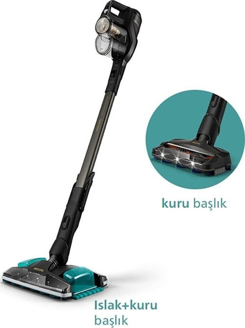 Islak + Kuru Süpürme Teknolojisi Kablosuz Elektrikli Süpürge