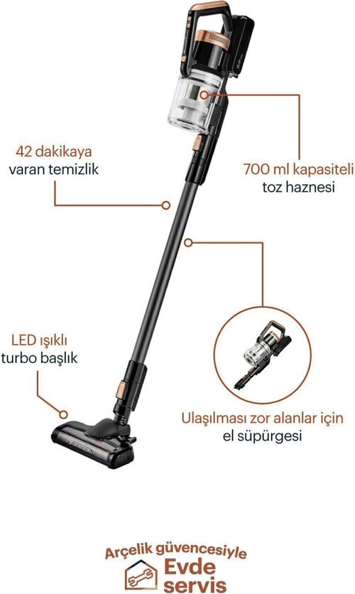 Vcp 3930 25.2v Kablosuz Dikey Süpürge