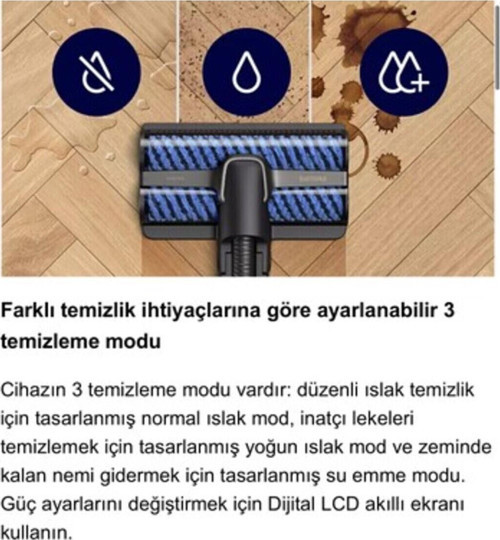 Islak & Kuru Aqua Trio 9000 Seri Premium Dijital Ekran - Kendini Temizleyen Teknoloji