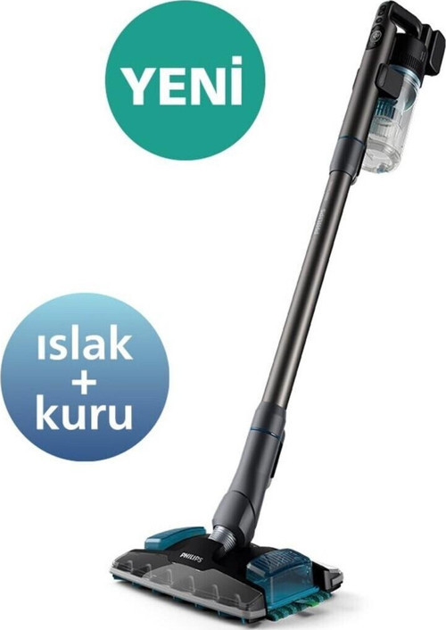 8000 Serisi Aqua Plus Dikey Süpürge, 80 Dakika Çalışma, Mop ve Kuru Özellik, Akıllı Başlık