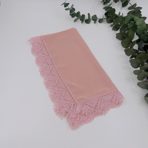 Kadın Anne Şifon Dantelli Iğne Oyalı Tesettür Namaz Mevlit Örtüsü ( Mevlit-Sünnet-Hac-Umre)