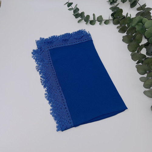 Kadın Anne Şifon Dantelli Iğne Oyalı Tesettür Namaz Mevlit Örtüsü ( Mevlit-Sünnet-Hac-Umre)