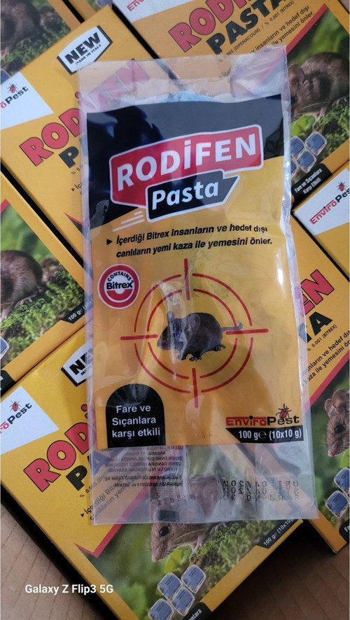 Rodifen Fare Pastası 10X10 Gr. 100 Gr.