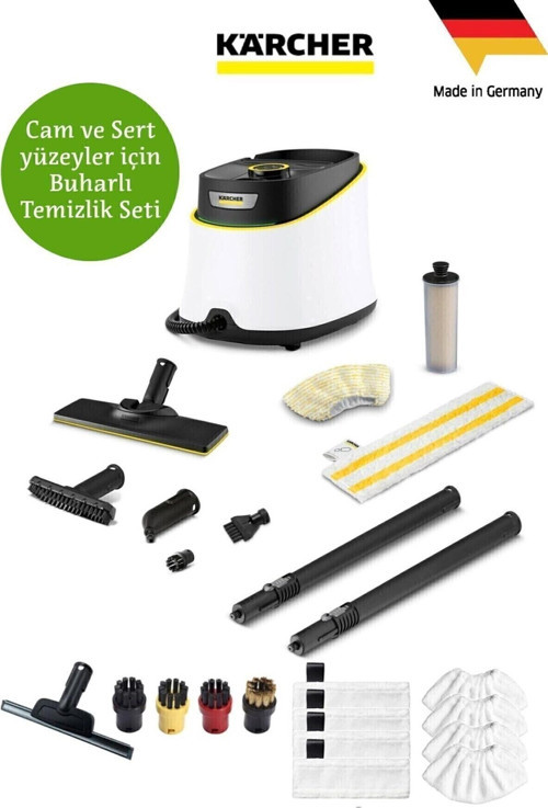 Sc 3 Deluxe Buhar Temizleyici - Sert Zemin,Fayans ve Camlarda Yüksek Performans+Yedek Temizlik Seti