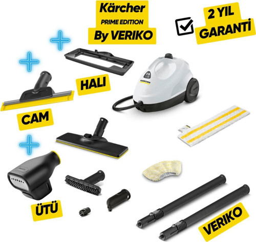 SC 2 Easyfix Prime Buharlı Temizlik Makinesi by VERIKO Edition, Ütü, Cam, Halı, Lavabo