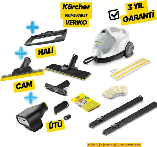 Sc 4 Easyfix Prime Buharlı Temizlik Makinesi by Veriko Edition, Ütü, Pencere, Halı Silme