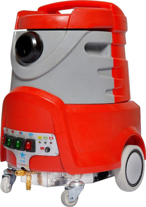 C90 Buharlı Halı Koltuk Yıkama Makinası Krom Aksesuarlı Model C-90