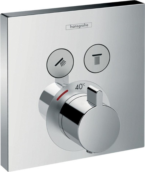 ShowerSelect Termostatik Batarya, ankastre, 2 çıkış için Krom