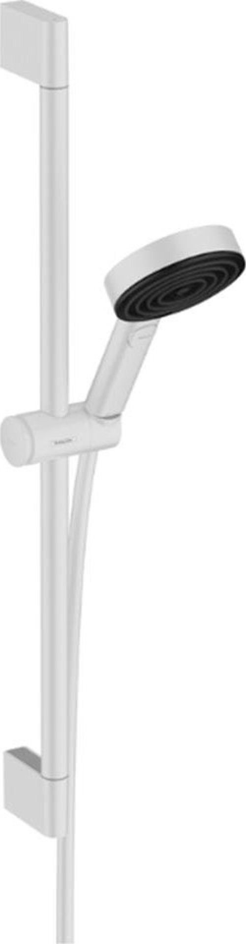 Pulsify Select S Duş seti 105 3jet Relaxation, 65 cm duş barı ile Satin Beyaz