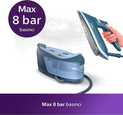 Ultra hızlı Ekstra Kompakt Psg6042 Buhar Jeneratörlü Ütü- SteamGlide Advanced Taban 2400W