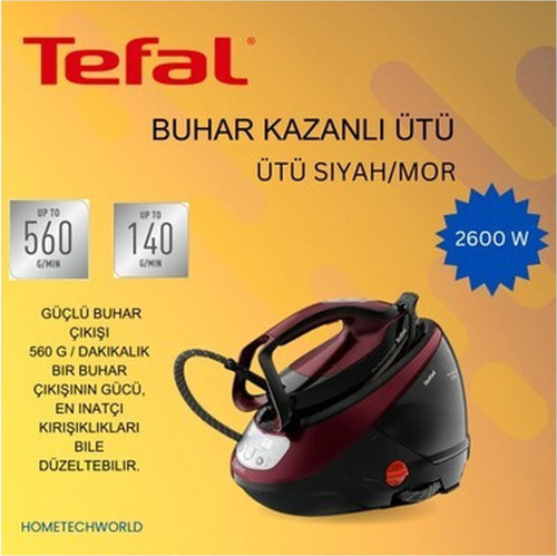 Express Protect 2600 W Buhar Kazanlı Ütü Siyah/mor