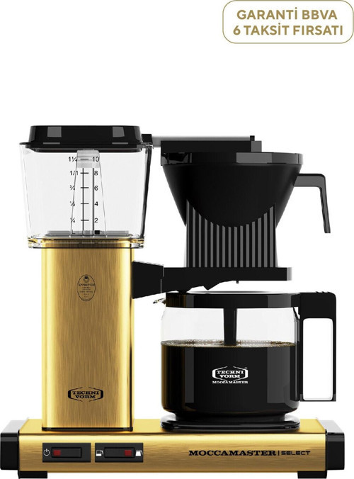 KBG 741 Select Fırçalı Gümüş ve Cam Potlu Filtre Kahve Makinesi