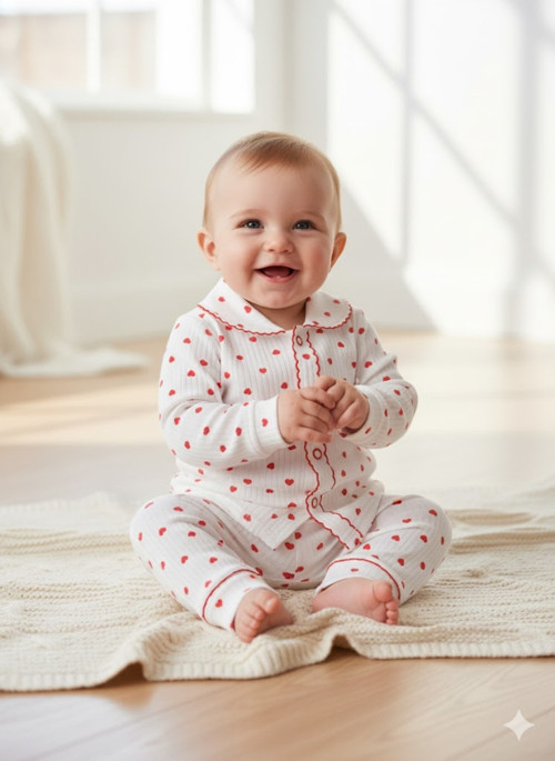 Bebek Uzun Kollu Oya Detaylı Mevsimlik Alt Üst Takım