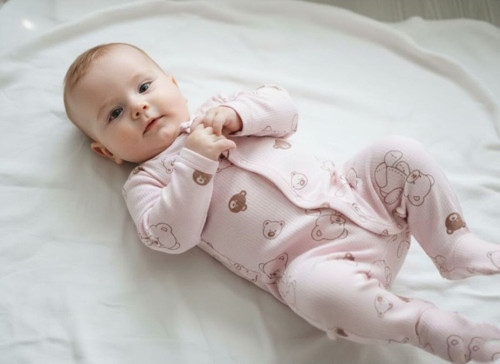 Hediyelik Ayıcık Baskılı Bebek Body & Zıbın