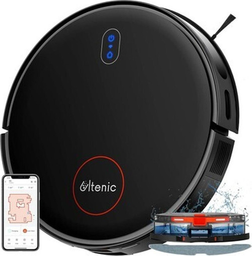 D6S Robot Vacuum Cleaner, Vibration Mopping, 3000PA Strong Suction, Super Slim, App Control, Ideal For Pet Hair, Hard Floors And Carpets
