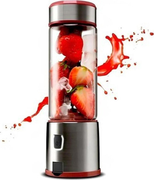Şarjlı Blender 450 ML Paslanmaz Blender Buz Kırıcılı Smoothie Blender SPow Taşınabilir Şarjlı