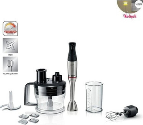 Premium Serie 6 4lü Paslanmaz Çelik Bıçak 10YIL Motor Garantili 1200 W El Blender Seti