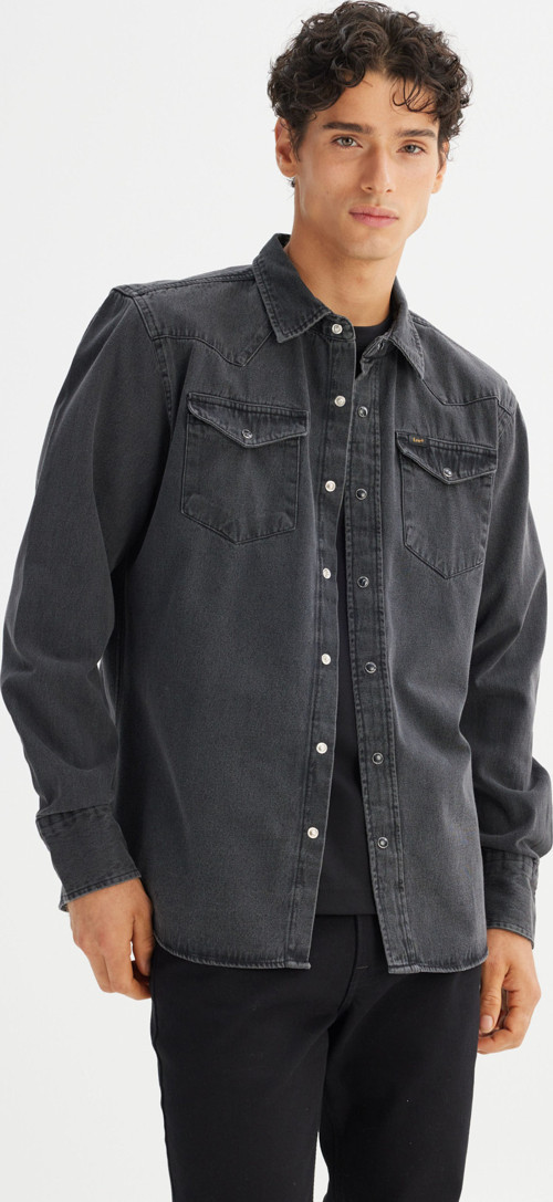 %100 Pamuk Regular Fit Cepli Erkek Denim Gömlek ML241513003