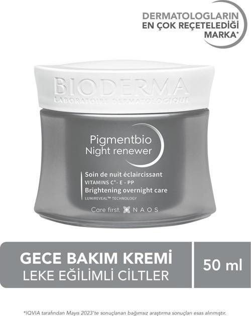 Pigmentbio Night Renewer Koyu Leke Karşıtı Cilt Tonu Eşitleyici C Ve E Vitamini Gece Kremi 50 Ml