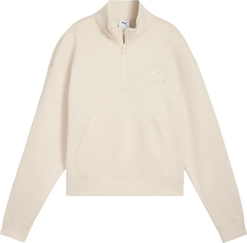 Class Half-Zip Crew Kadın Bej Sweatshirt Kadın Sweatshırt 688138