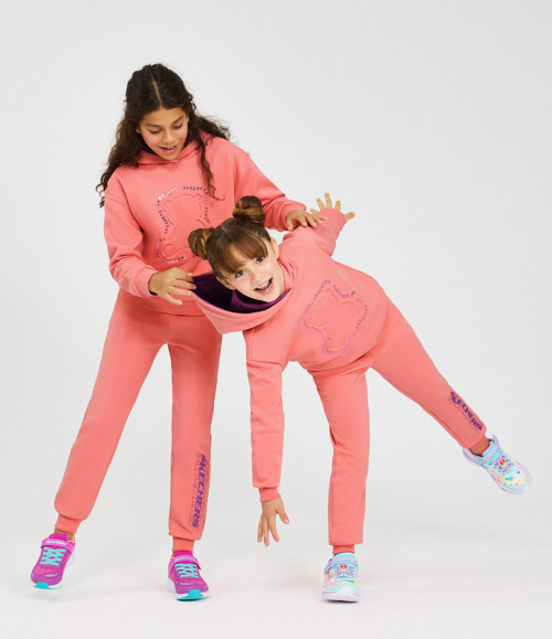 G 2Xı-Lock Loose Fit Sweatshirt Büyük Kız Çocuk Pembe Sweatshirt Sk242035-611