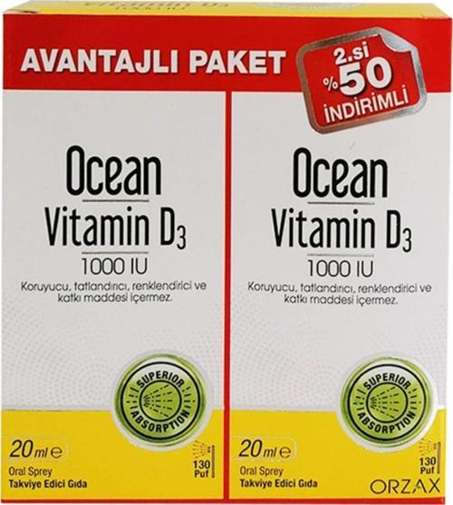 Vitamin D3 1000 Iu 2 X 20 ml