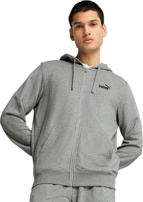 Ess Full-Zip Hoodie Erkek Sweat 682588-03 Medium Gray Heather