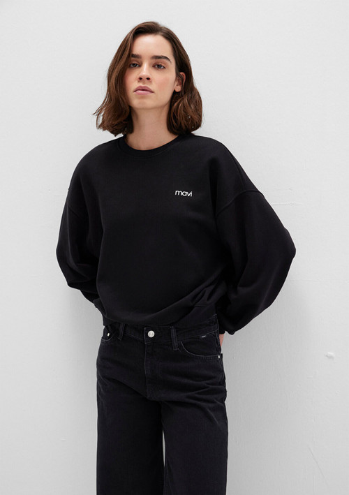 Logo Baskılı Siyah Sweatshirt 1S10490-900