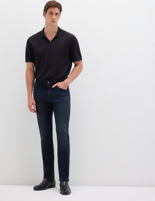 Jake Black Puslu Gece Mavisi Jean Pantolon 0042227245