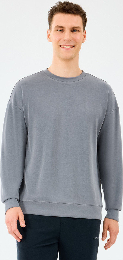 M Loose Crewneck Sweatshirt Erkek Gri Sweatshirt S2510041-1767