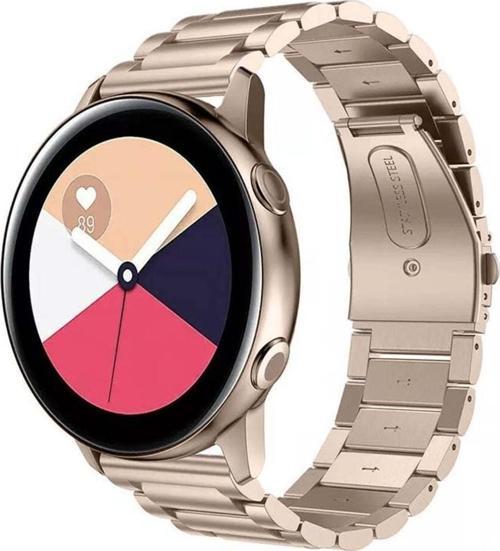 Samsung Galaxy Watch Active Active 2 44Mm-40Mm Uyumlu 20Mm Ironweft Döküm Çelik Metal Kordon