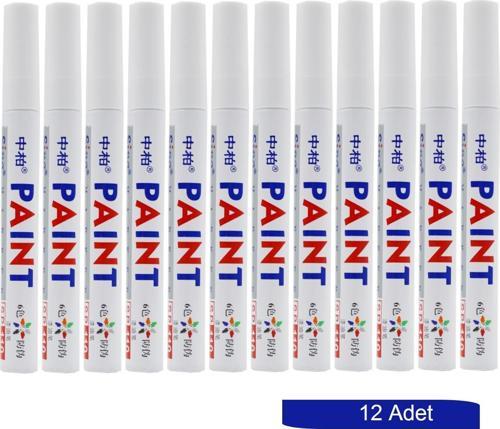 Beyaz Paint Marker 3.0 Mm 12 Adet
