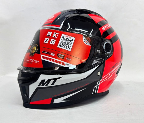 Kask Ff126 Stınger 2 Tron B12 Gloss Siyah - Kırmızı