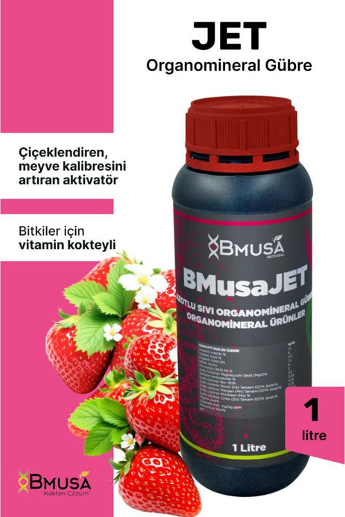 Jet Edta Şelatlı Mikroelement İçeren Organomineral Gübre 1 Lt.