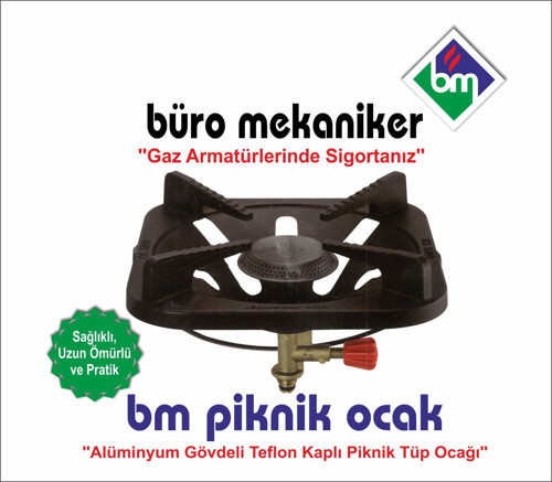 Balık Pişirici Kamp - Piknik Tüpü Ocak Teflon Kaplı Alüminyum Dar