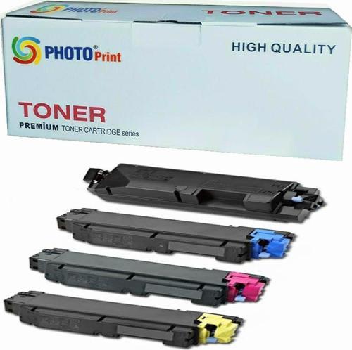 Photoprint Kyocera TK-5270 Ecosys M6630CIDN 4 Renk Toner Seti 6.000 Sayfa Chipli