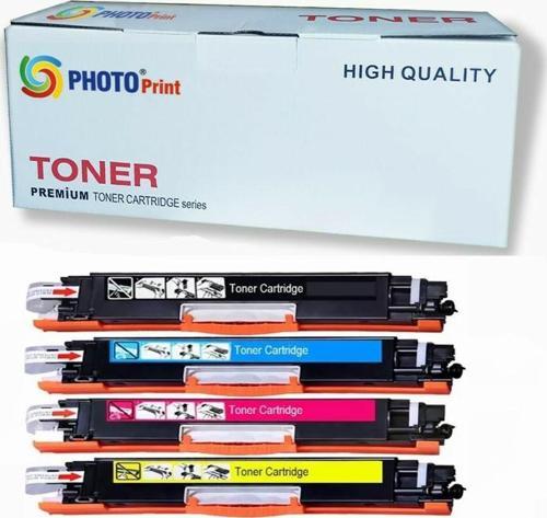 Hp 126A Mfp M175R CE310A-311A-312A-313A Uyumlu 4 Renk Muadil Toner Seti 1300 Sayfa