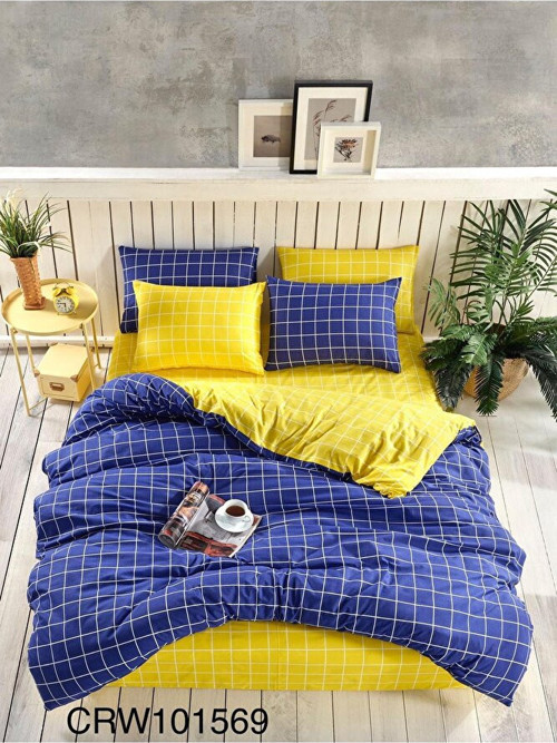 NÇ09 Home %100 Pamuklu Çift Taraflı Çift Kişilik Nevresim Takımı