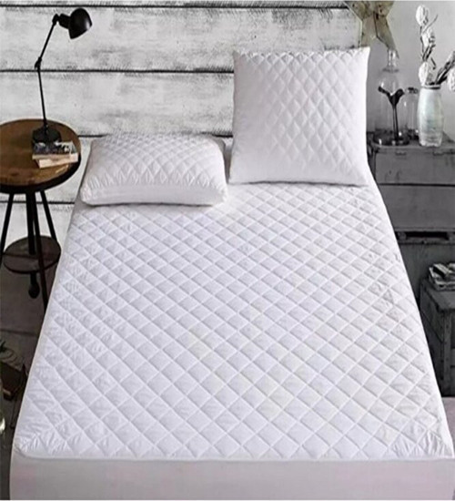 64910 Çift Kişilik Yatak Koruyucu Kapitoneli Fitted Alez Ve Kapitoneli Yastık Alezi 2 Adet