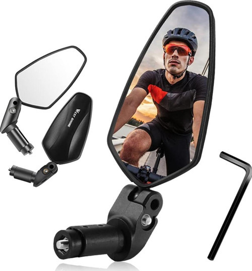 BİSİKLET SCOOTER E-BIKE GENİŞ AÇILI AYNA GİDON SONU FONKSİYONEL (adet fiyatı)