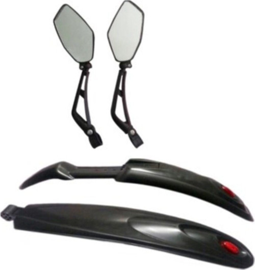 Bisiklet Reflektörlü Çamurluk & Kelepçeli Ayna